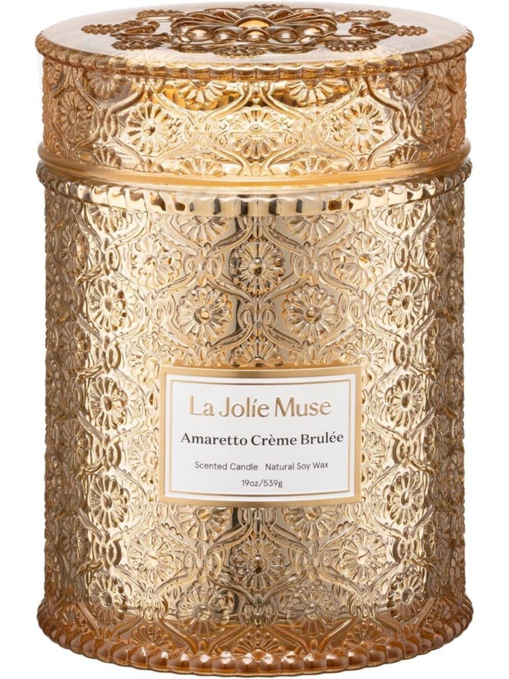 Amaretto Crème Brûlée Scented Candle | Almond Liqueur & Caramel | 19 oz